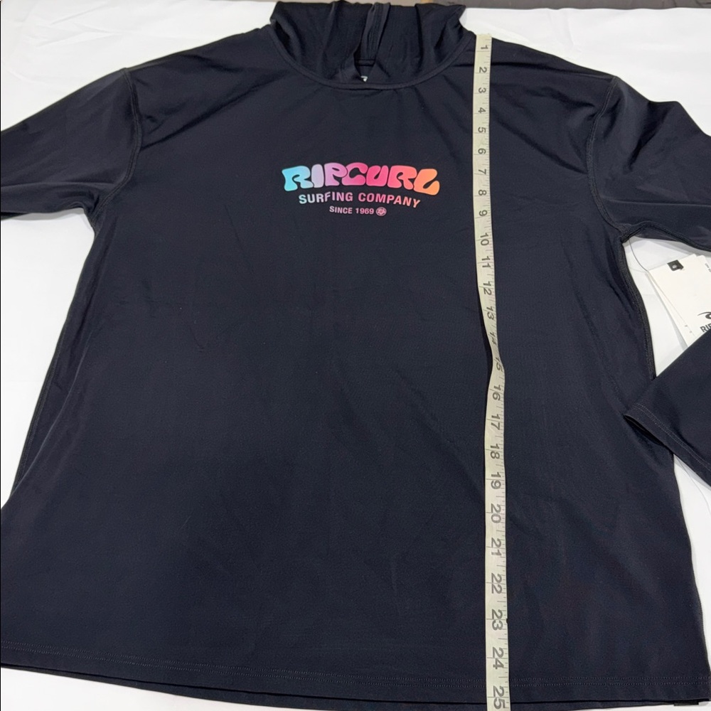 RIPCURL SURF PUFF HOODED LONG SLEEVE UPF RASH VEST, SMALL - Picture 7 of 9